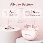 Bluetooth fülhallgató Vention E06  Bluetooth 5.3  Vezeték nélküli (Fehér, Kék, Rózsaszín, Fekete)