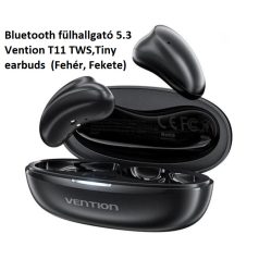   Bluetooth fülhallgató 5.3 Vention T11 TWS,Tiny earbuds  (Fehér, Fekete) 
