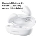 Bluetooth fülhallgató 5.3 Vention T11 TWS,Tiny earbuds  (Fehér, Fekete) 