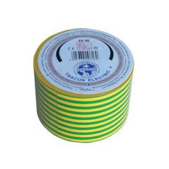 SZIGETELŐSZALAG 50 MM ZÖLD-SÁRGA/20M