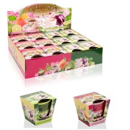 Bartek poharas gyertya 115g Choco több féle illatban választható