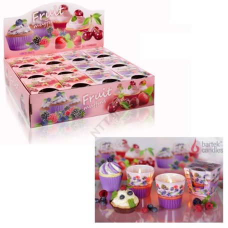 Bartek poharas gyertya 115g Choco több féle illatban választható