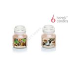 Bartek Üveg tetős gyertya 130g több féle illatból választható