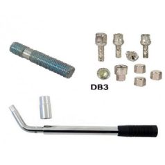 Kerék tőcsavar, Kerékőr Kerékkulcs, Keresztkulcs,Díszkupak kerékanyára