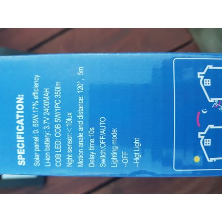 Napelemes Mozgásérzékelő Lámpa, 40 ledes Solar Mozgásérzékelő