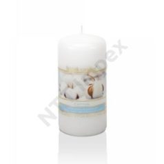 Díszgyertya 50x100mm Aroma Cotton