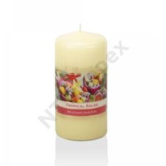 Díszgyertya 50x100mm Aroma Tropican Salad