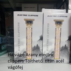   Haj-, szakáll- és bajuszvágó Arany electric clippers Tölthető  titán acél vágófej 