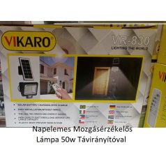   Napelemes Mozgásérzékelős Lámpa 50w Távirányítóval (Reflektor Teljesítmény)